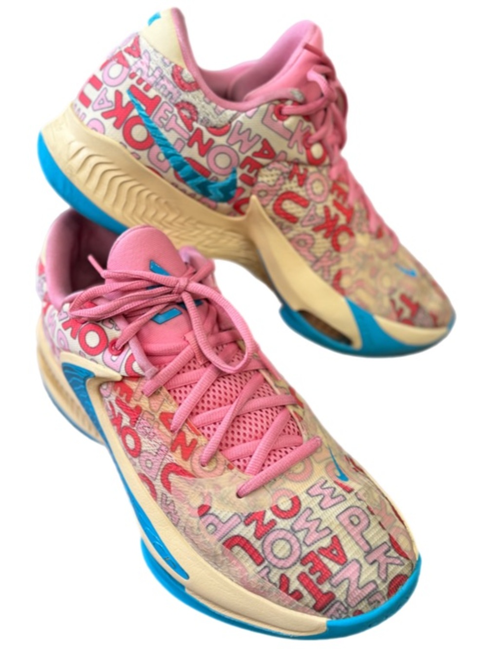 Nike Zoom Freak 4 All-Star Basketball Shoes Women’s 9 Pink Blue